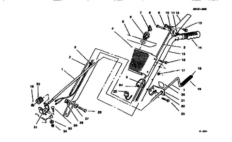 Part Location Diagram of 94-2563 Lawn Boy Decal-Escutcheon Back